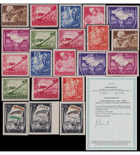 Dt Besetzung Nationales Indien komplette postfrische Sammlung mit Farbfotoattest