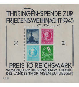 SBZ - Block 2 postfrisch groer Weihnachtsblock