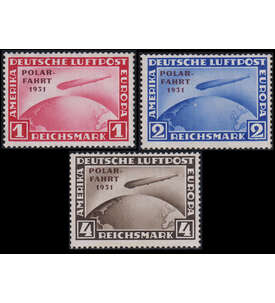 Deutsches Reich Polarfahrt Nr. 456-458 postfrisch geprft und signiert Schlegel