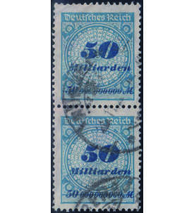 Deutsches Reich 50 Milliarden Nr. 330 A gestempelt als senkrechtes Paar