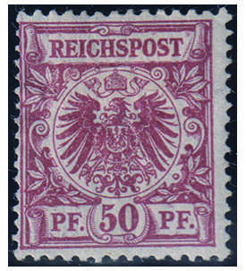 Deutsches Reich Hchstwert Nr. 50 b ungestempelt geprft und typsigniert