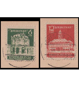 SBZ Wiederaufbau 1946 Nr. 64-65 b A auf Stempel- vorlage geprft u. typsigniert