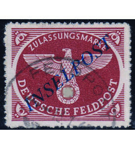 Deutsches Reich - Feldpost Nr. 10 B c gestempelt und geprft Agramer Aufdruck