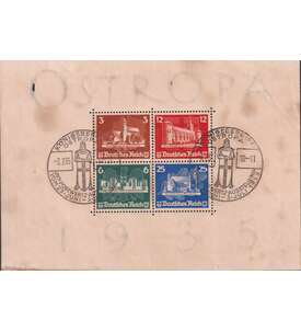 Deutsches Reich - Block 3 gestempelt, geprft, signiert OSTROPA-Block 1935