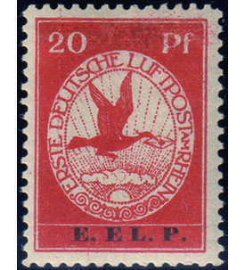 Deutsches Reich-Flugpost 1912 Nr. VI postfrisch, geprft und signiert E.EL.P.