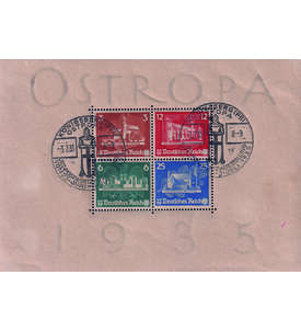 Dt. Reich Ostropa-Block Block 3 mit passendem Sonderstempel