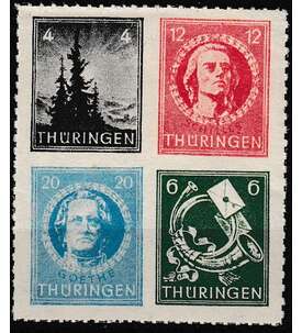 SBZ Block - Herzstck Nr. 103-106 postfrisch aus dem groen Weihnachtsblock
