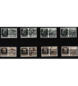 Dt. Besetzung Zara Zierfelder Nr. 35.1-35.4 und 36.1-36.4 postfrisch mit Befund