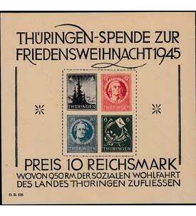 SBZ - Block 2 postfrisch geprft und signiert groer Weihnachtsblock
