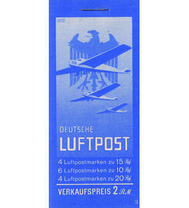 Dt. Reich Markenheftchen Nr. 20.1 postfrisch  Flugpost 1931 