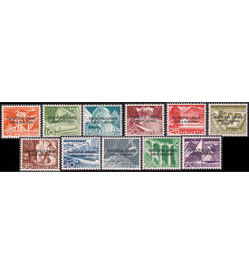 Schweizer Amt ONU/UNO Nr. 1-11 IV postfrisch O in NATIONS besch�digt