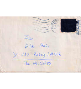 BRD Postkrieg Nr. 479 auf Brief in die DDR geschwrzt Vertreibung 1965