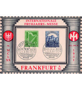 Berlin Philharmonie 1950 Nr. 72-73 auf Sonderkarte mit Sonderstempel