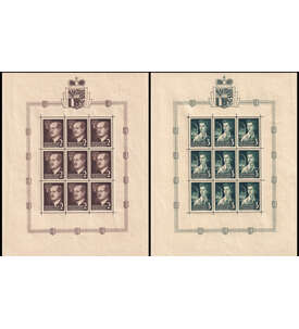 Liechtenstein - Kleinbogen Nr. 332-333 postfrisch Frstenpaar 1955
