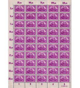 Deutsches Reich-Originalbogen Nr. 115 postfrisch Genius mit Fackel