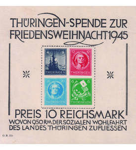 SBZ - Block 2 postfrisch leider bgig goer Weihnachtsblock 1945
