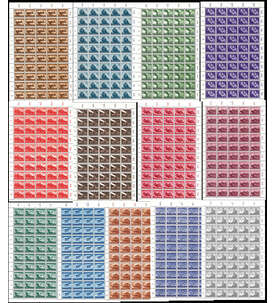 Deutsches Reich Wehrmacht II Nr. 873-885 in postfrischen Originalbogen