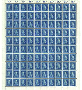 BRD Rntgen - Originalbogen Ne. 147 postfrisch von 1951