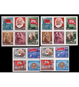 DDR Karl Marx 53 postfrisch Herzstcke der Blockausgaben gezhnt und ungezhnt