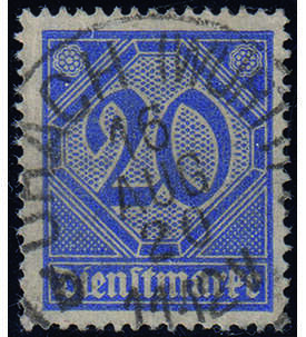 Deutsches Reich - Dienstmarke Nr. D 19 b gestempelt, geprft und signiert