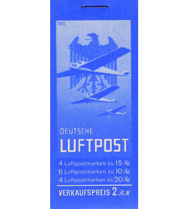 Dt. Reich Flugpost-Markenheft MH 20.2 postfrisch ohne Ordnungsnummer