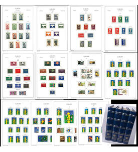 Europa CEPT postfrische Luxus - Kollektion in 4 Alben von 1956 bis 2000