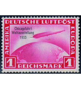 Dt. Reich Chicago-Fahrt Nr. 496 ungestempelt geprft und signiert Schlegel