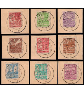 SBZ Abschied 1946 Nr. 29-40 y a. Briefausschnitt typgepr�ft und signiert