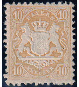 Bayern Staatswappen Nr. 29 Xa ungestempelt m. Farbfotobefund echt und einwandfrei