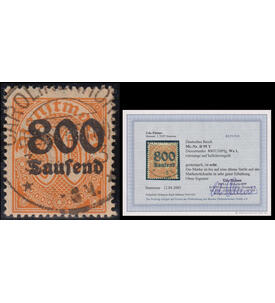 Deutsches Reich Nr. D 95 Y echt u. zeitgerecht gestempelt mit Farbfotoattest