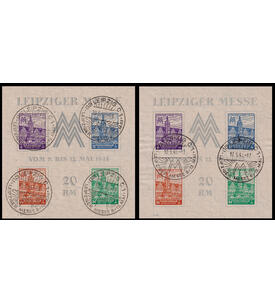 SBZ Leipziger Messe 1946 Block 5 Y + Y m. Sonderstempel gepr�ft und signiert
