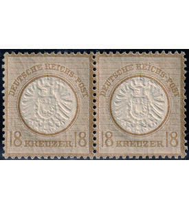 Dt- Reich Brustschild Nr. 28 postfrisch als waagerechtes Paar