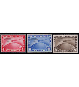 Deutsches Reich Chicagofahrt Nr. 496-498 postfrisch jeder Wert geprft und signiert