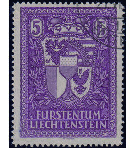 Liechtenstein Landeswappen 1933 Nr. 142 sauber gestempelt gepr�ft und signiert