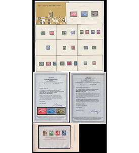  BRD Ministerheft 1953 mit Verkehrsausstellungsblock mit Farbfotoattest Schlegel