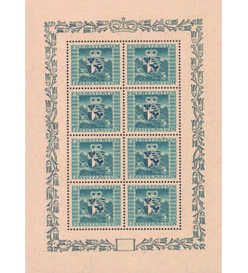 Liechtenstein - Kleinbogen Nr. 243 postfrisch Wappen 1945