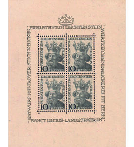 Liechtenstein - Kleinbogen Nr. 247 postfrisch Heilige Luzius 1946