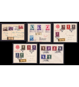 �sterreich - Altbelege 5 Belege aus den 30er-Jahren