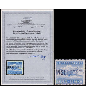 Dt. Reich Inselpost Nr. 11 B a postfrisch mit Farbfotoattest Petry