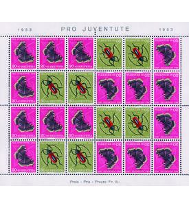 Schweiz Pro Juventute 1953 Markenheftchenbogen 42 postfrisch