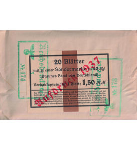 Deutsches Reich Bogentasche Block 10 (20 St�ck) postfrisch
