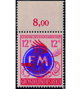 Handstempel auf Dt. Reich Nr. 906 postfrisch, gepr�ft und signiert