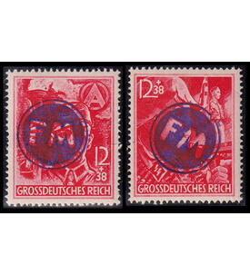 Handstempel auf Dt. Reich Nr. 909-910 postfrisch, gepr�ft und signiert