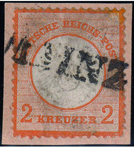 Deutsches Reich 2 Kreuzer Nr. 24 gestempelt, gepr�ft und signiert