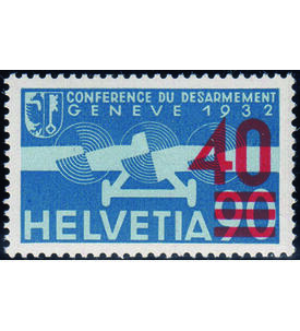 Schweiz Flugpost 1936 Nr. 293 a postfrisch, gepr�ft und signiert