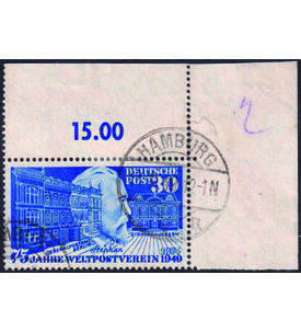 BRD Stephan 1949 Nr. 116 gestempeltes Eckrandst�ck oben rechts