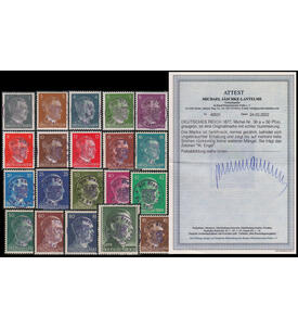 Lokalausgabe Gottleuba 20 postfrische Werte vom Hitler-Satz mit Handstempel