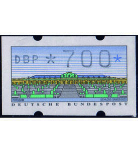 BRD-Automaten-Riesenkollegtion Sanssouci mit DBP von 5 Pfennig bis 700 Pfennig