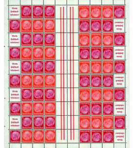 Dt. Reich Markenheftchenbogen MHB Nr. 50 postfrisch Hindenburg 1939