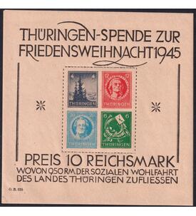 SBZ Block 2 postfrisch mit minimalem Eck-Gummimangel gro�er Weihnachtsblock